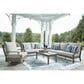 Ashley Rainier 4-Piece Patio Conversation Set in Beige, , large