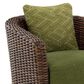 Ashley Horizon Hall Swivel Lounge Chair in Green, , large