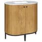 James Martin Vanities Bellamy 36" Single Bathroom Vanity in Rustic Oak with 3 cm Carrara White Marble Top and Rectangular Sink, , large