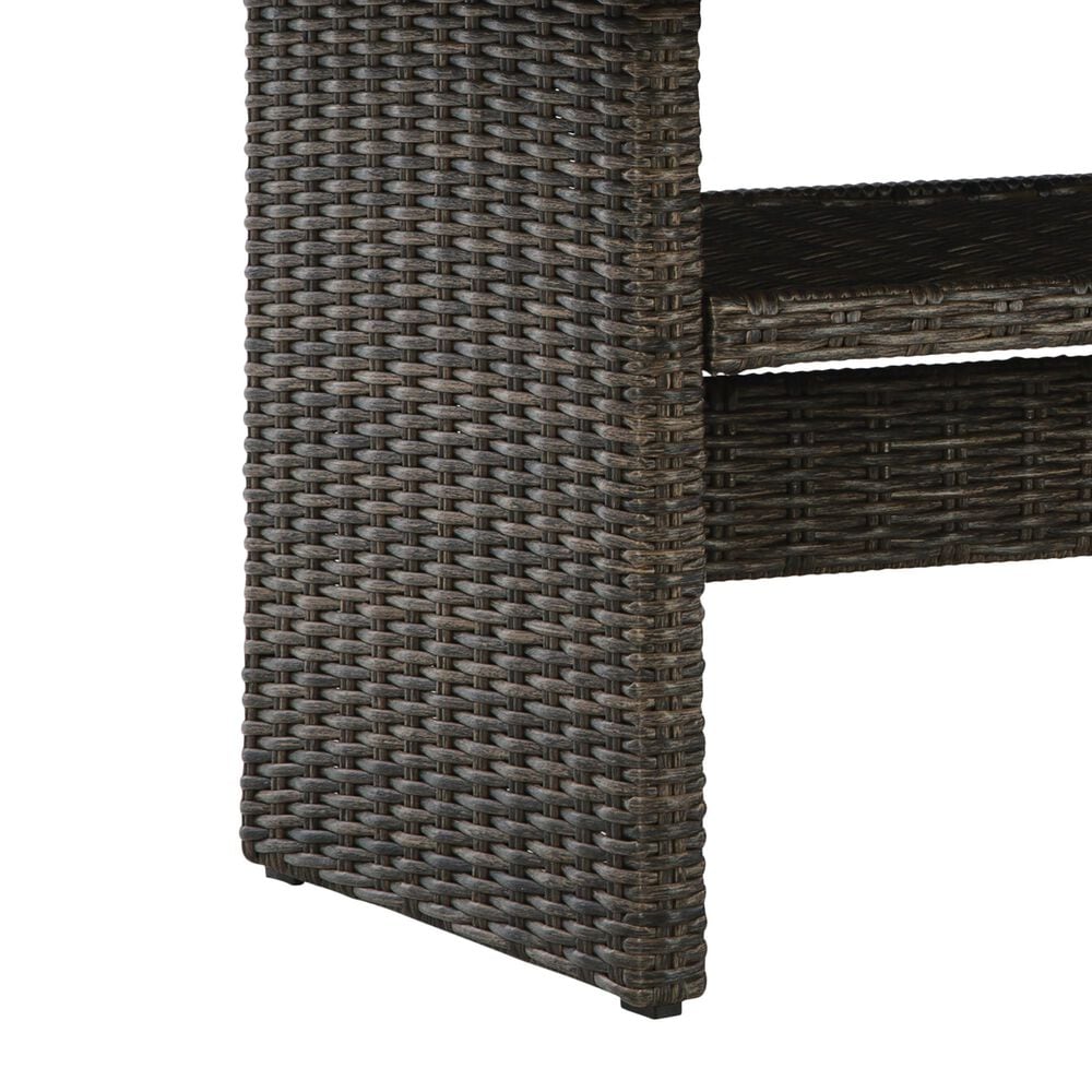 Ashley Brook Ranch 5-Piece Patio Conversation Set in Brown, , large