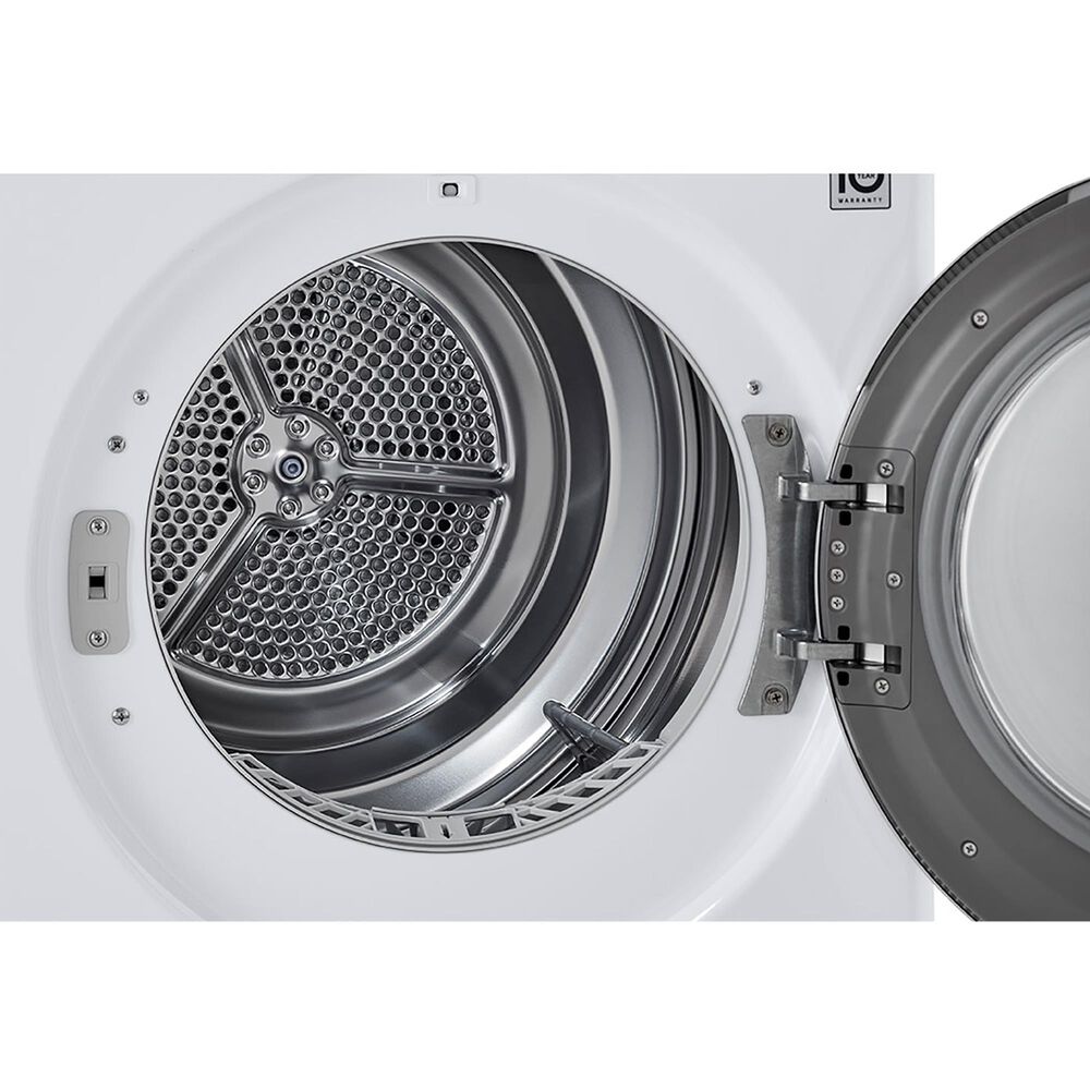 LG 4.2 Cu. Ft. Electric Dryer with Dual Inverter HeatPump in White, , large
