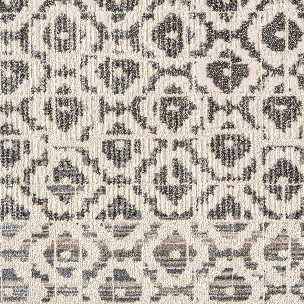 Feizy 3874F Kano Ivory / Gray 2&#39;2&quot; x 3&#39; Area Rug, , large