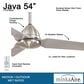 Minka-Aire Java 54" Ceiling Fan in Brushed Nickel Wet, , large