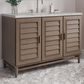 James Martin Vanities Portland 48" Single Bathroom Vanity in Whitewashed Walnut with 3 cm Eternal Jasmine Pearl Silestone Top, Rectangular Sink and FreePower Wireless Charger, , large