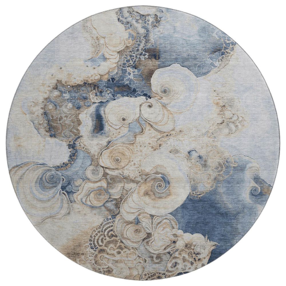 Dalyn Rug Company Odyssey OY389 Denim 8" Round Area Rug, , large