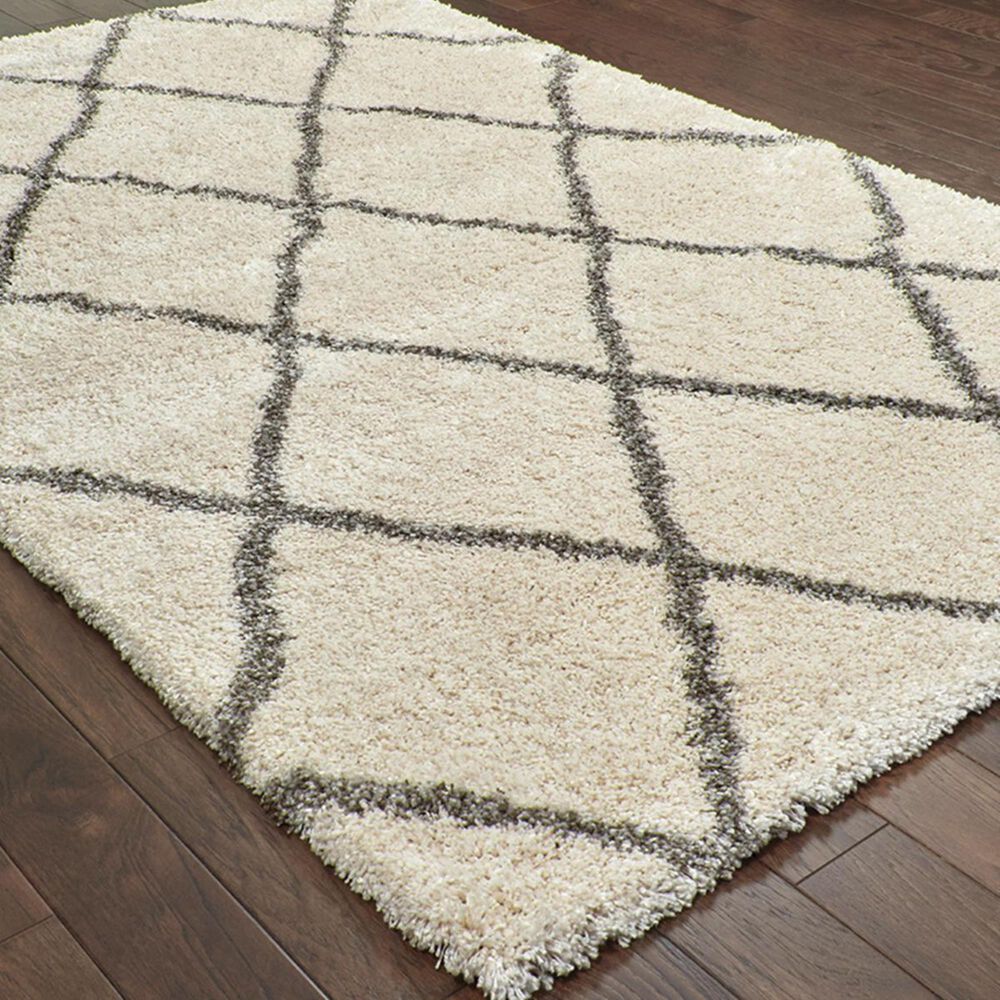 Oriental Weavers Henderson 90W 9&#39;10&quot; x 12&#39;10&quot; Ivory and Grey Area Rug, , large