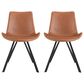 Safavieh Terra Accent Chair in Light Brown/Black (Set of 2), , large