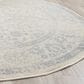 Safavieh Adirondack ADR109S-6R 6" x 6"  Ivory/Slate Round Rug, , large