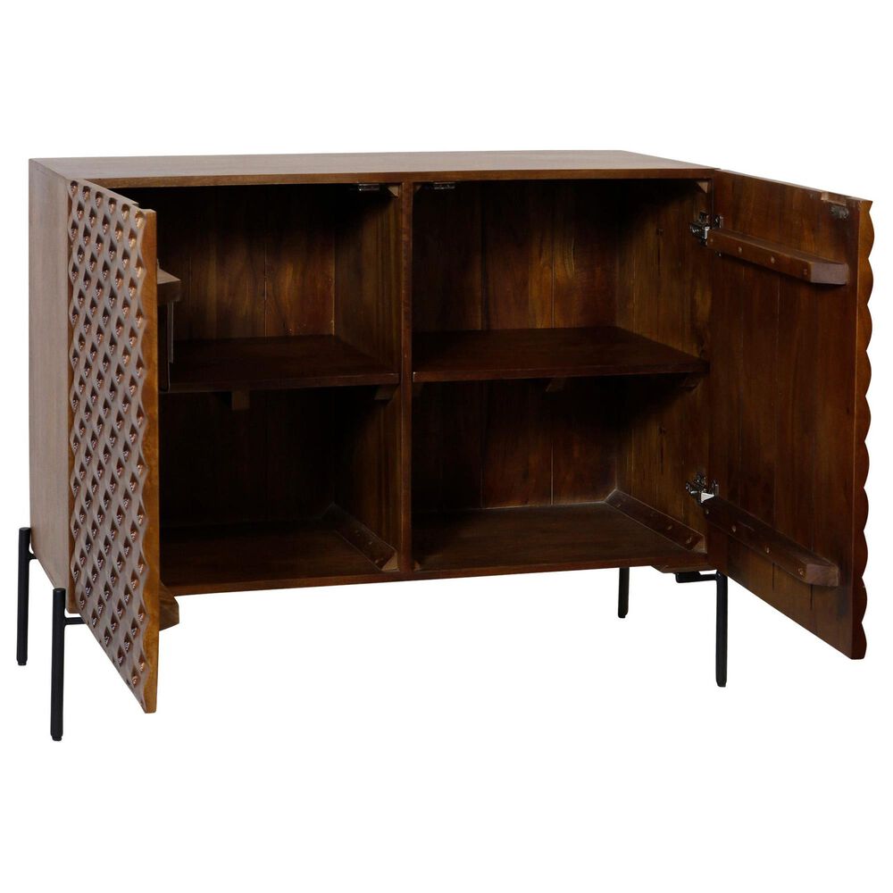 Stylecraft Lamps Inc 2-Door Cabinet in Tobacco Brown, , large