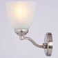 Vaxcel Bellwood 2-Light Bathroom Vanity with Frosted Glass Shades in Satin Nickel, , large