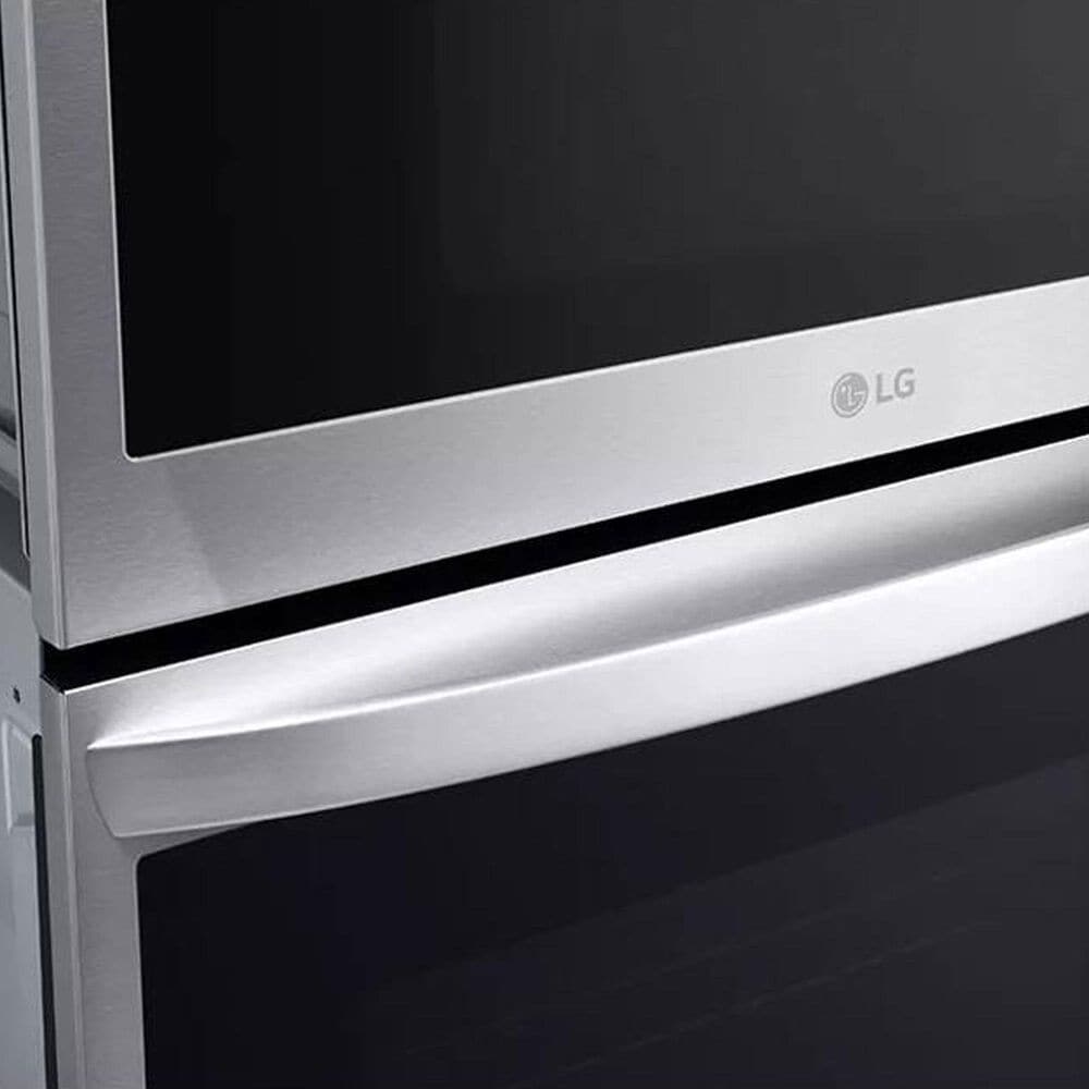 LG 2-Piece Kitchen Package with Print Proof Stainless Steel 6.4 Cu. Ft. Smart Combination Wall Oven and Black 36" Electric Cooktop, , large