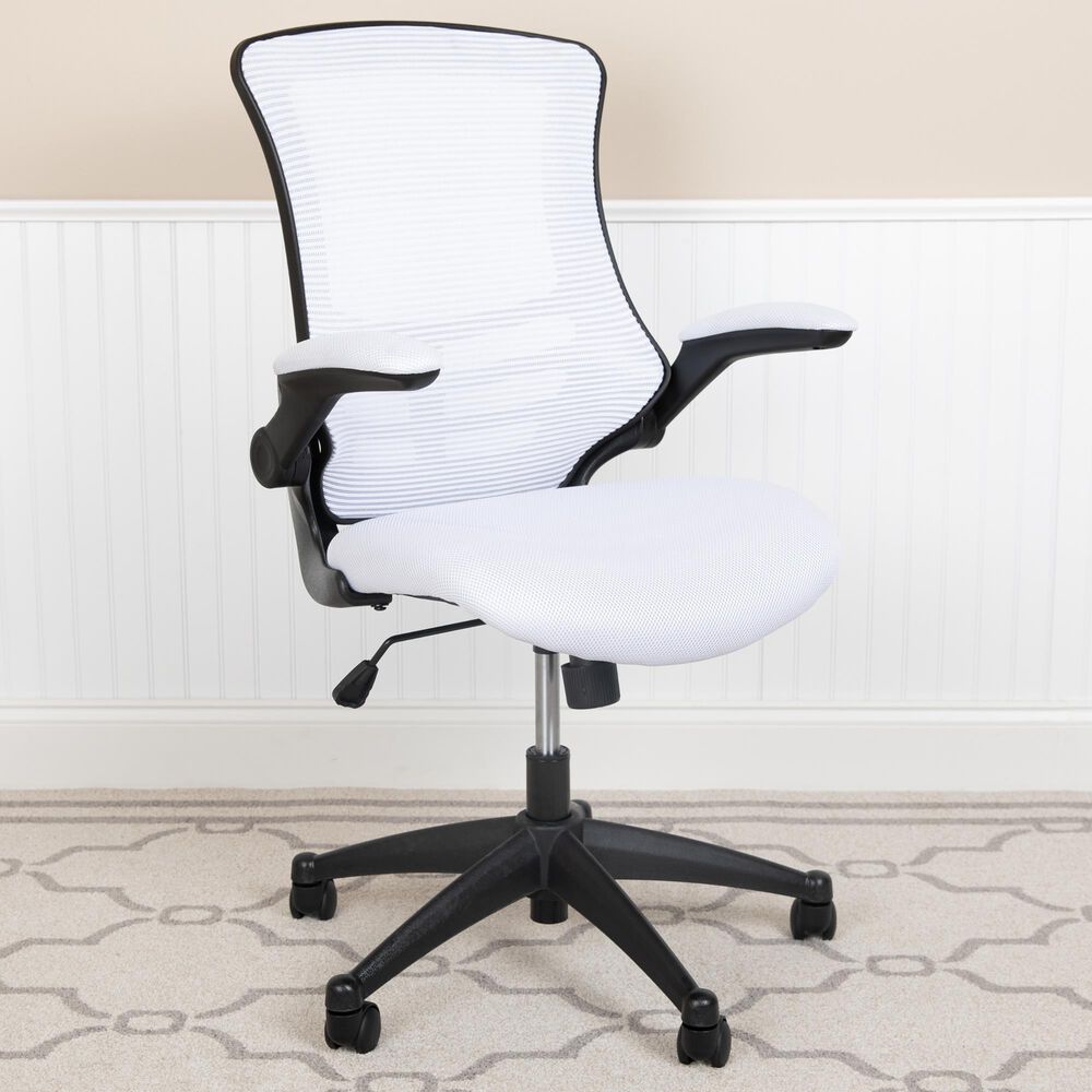 Flash Furniture Swivel Office Chair in White, , large