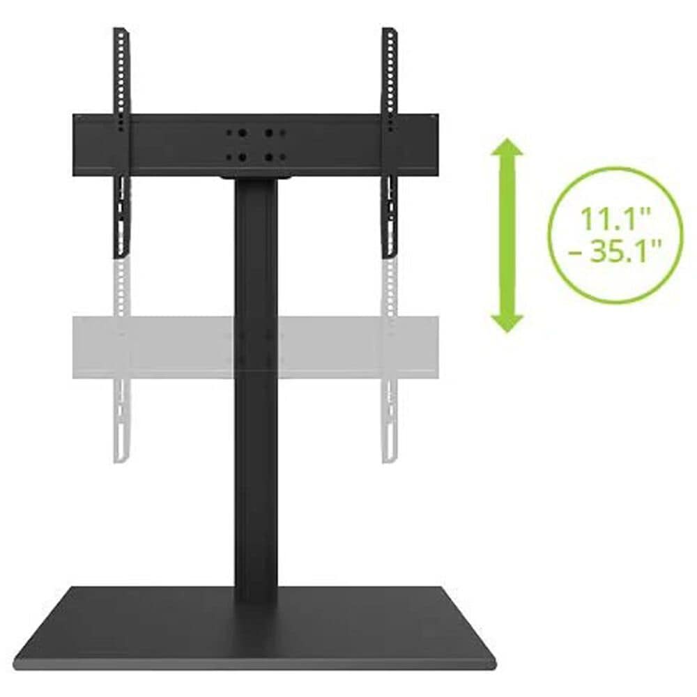 Kanto Adjustable Height and Swiveling Tabletop TV Stand for 40" - 90" TVs in Black, , large