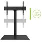 Kanto Adjustable Height and Swiveling Tabletop TV Stand for 40" - 90" TVs in Black, , large