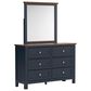 Ashley Landocken 5-Piece Twin Bedroom Set in Brown and Blue, , large