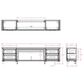Legends Home Sonoma 95" Fireplace Console in Jasmine White Wash, , large