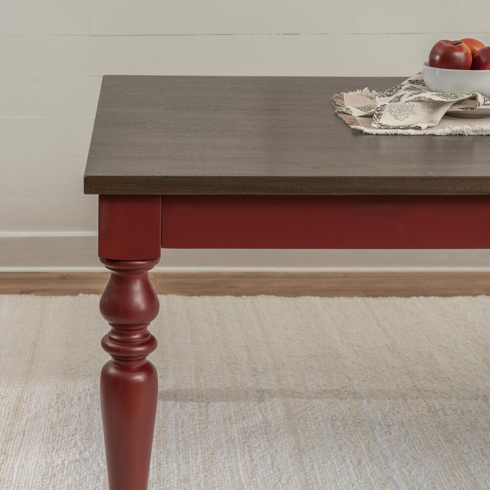 Linon Home Decor Trimble Dining Table in Red, , large