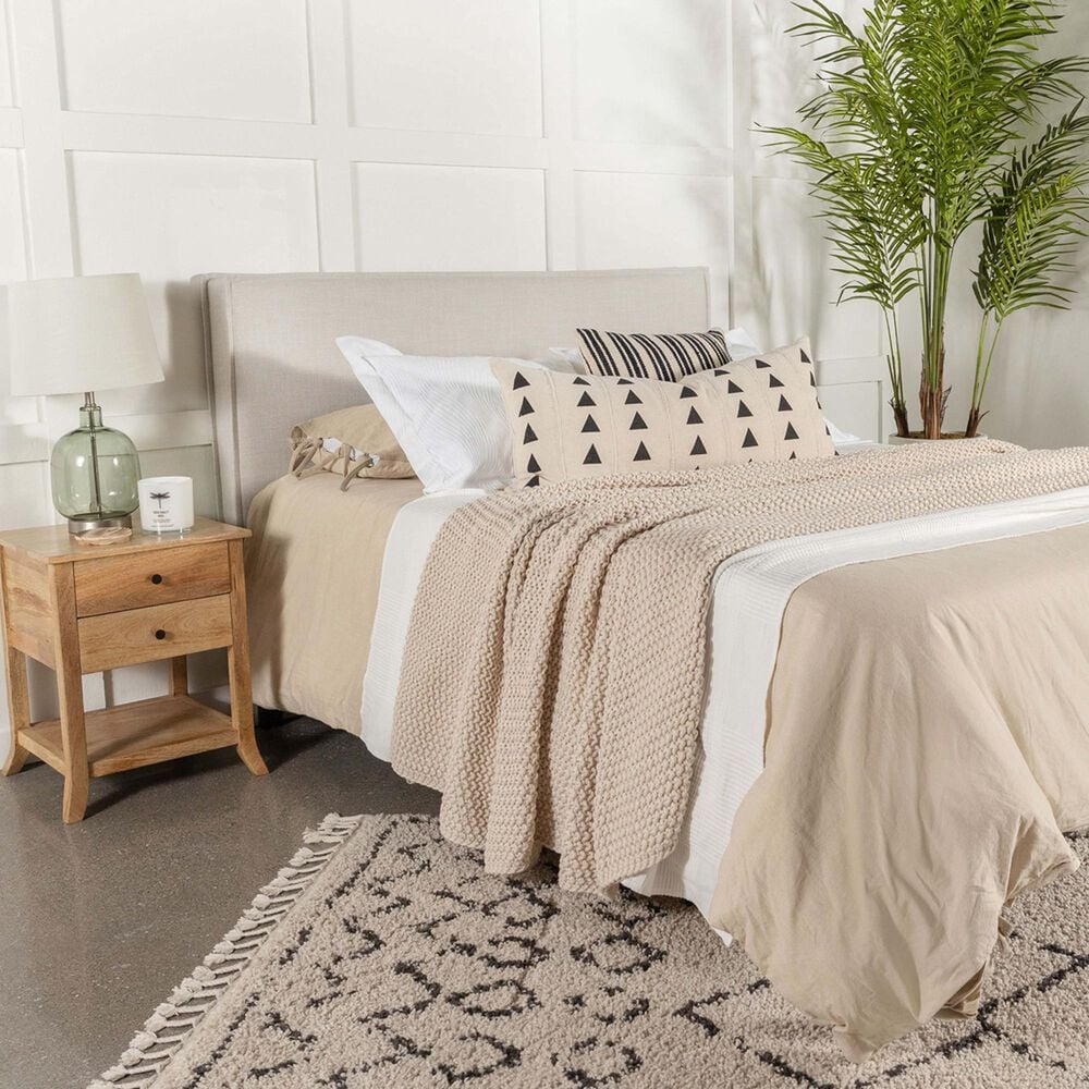 Pacific Landing Izzy King/California King Upholstered Headboard in Sand, , large