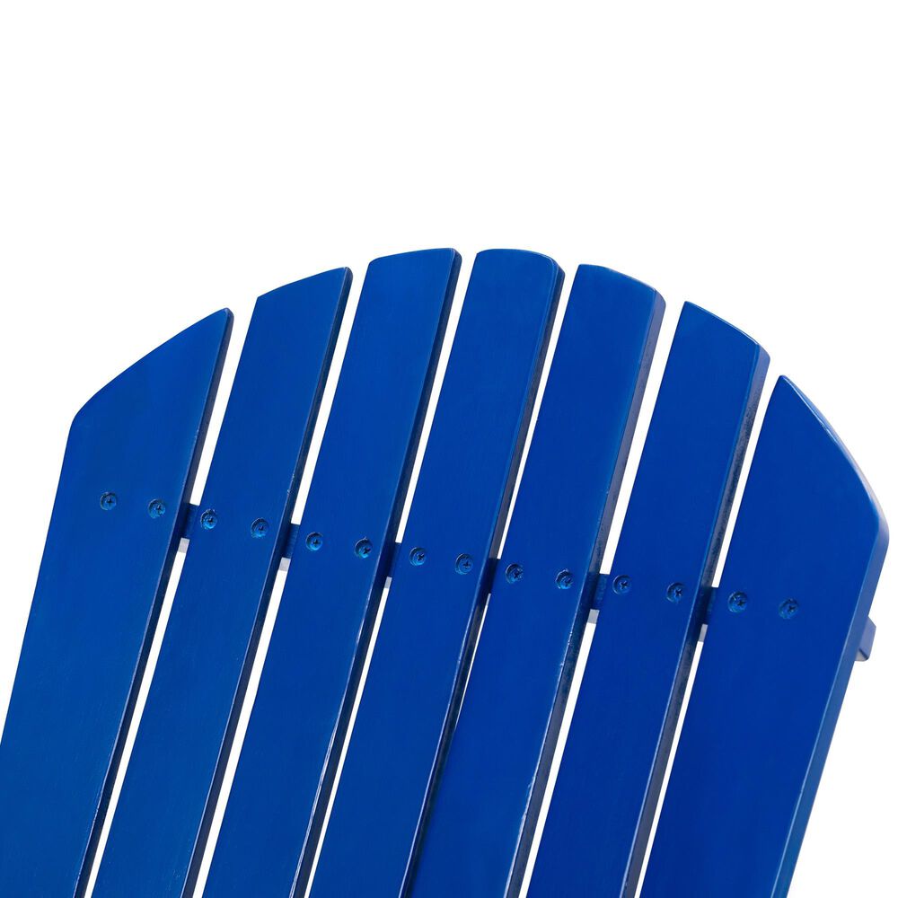 Hearth and Haven Malibu Outdoor Folding Adirondack Chair in Blue, , large
