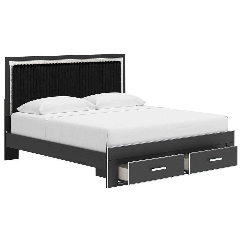 Ashley Zuraleus 5-Piece King Storage Bedroom Set in Matte Black, , large