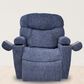 Lounge Maya Small Power Lift Recliner with Nirvana Heat and Air Massage in Noah Midnight, , large