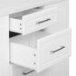 HOMLUX 51" Kitchen Island with Tilt Trash Can Cabinet in White, , large