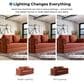 Furniture of America Ellis Stationary Modular Customizable Space-Saving Sofa in Rustic Brown, , large