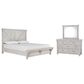 Signature Design by Ashley Brashland 3 Piece Queen Bedroom Set in White Textured, , large