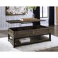 Ashley Johurst Lift Top Cocktail Table in Grayish Brown and Black, , large