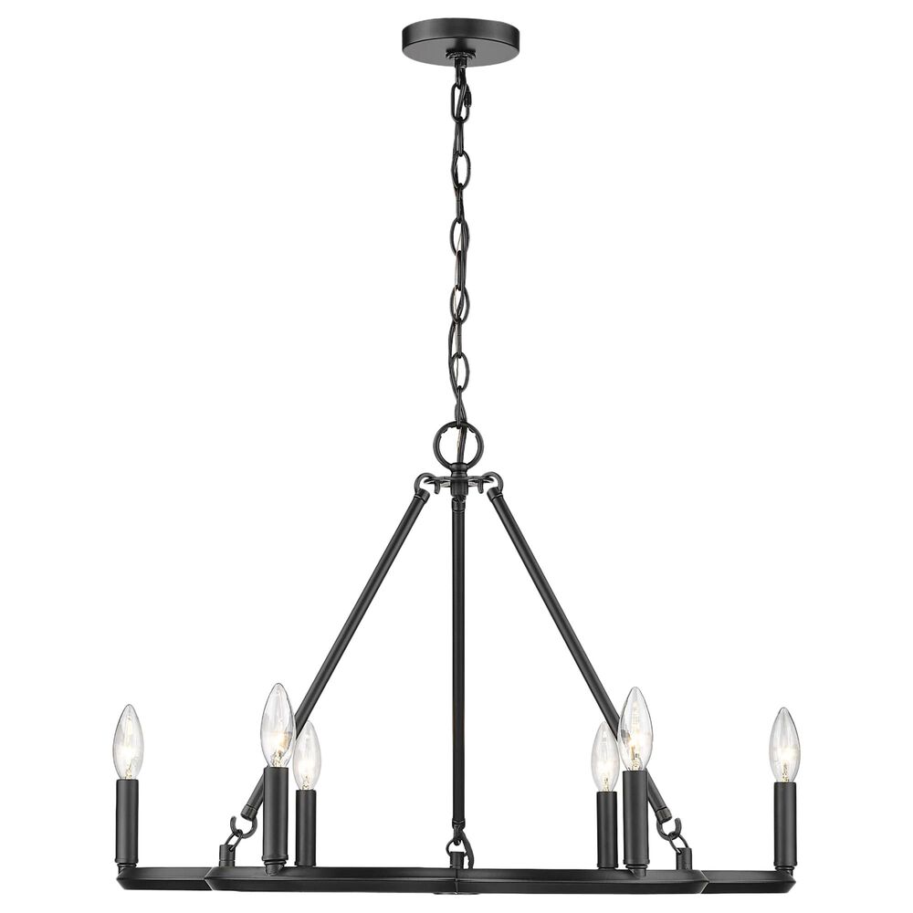 Golden Lighting Celta 6-Light Chandelier in Matte Black, , large