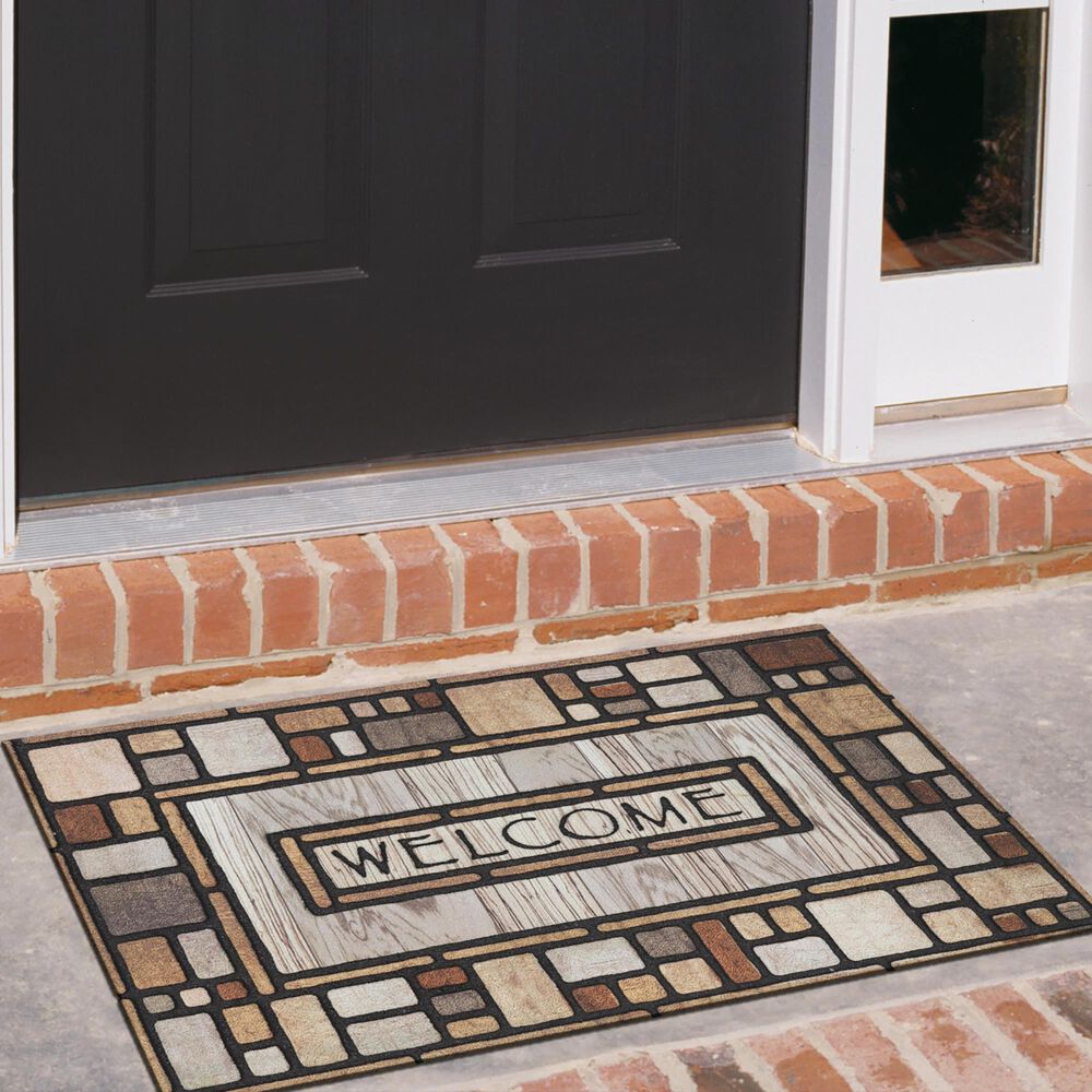 Karastan Doorscapes 45411&#39;6&quot; x 2&#39;6&quot; Multicolor Door Mat, , large