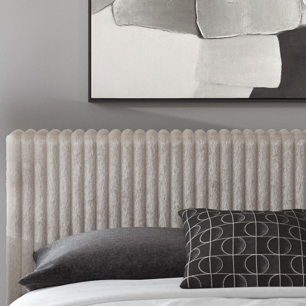 Ashley Zuraleus King Upholstered Platform Bed in Gray, , large