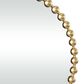 Maple and Jade 36" Round Metal Wall Mirror with Beaded Detailing in Satin Gold, , large