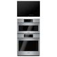 Bosch 800 Series 2-Piece Kitchen Package with Stainless Steel 6.2 Cu. Ft. Combination Oven and Black 30" Electric Cooktop, , large