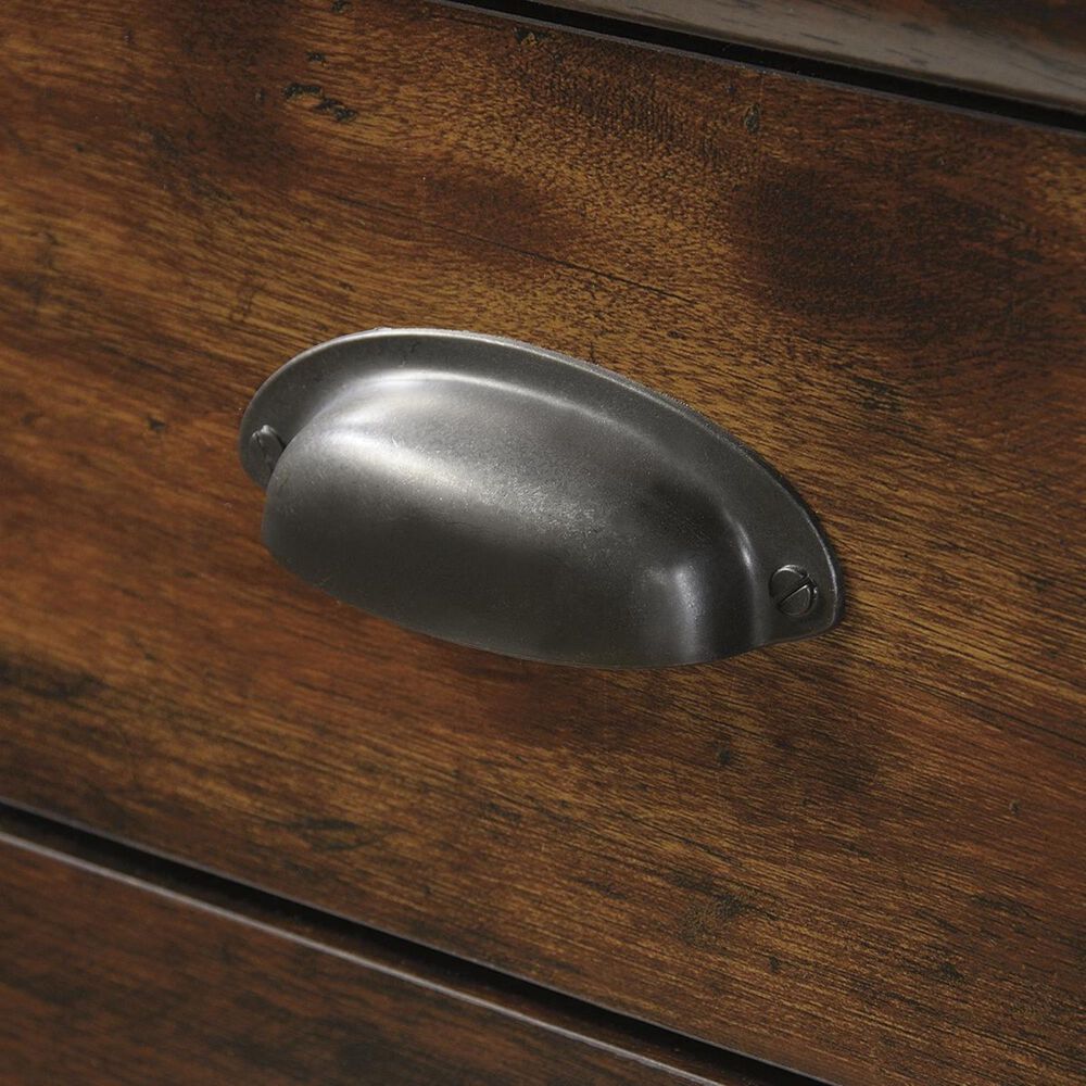 Sauder Harbor View Computer Desk With Hutch in Curado Cherry Nebraska