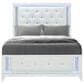 Global Furniture USA Alina 4-Piece Full Upholstered Panel Bedroom Set in White, , large