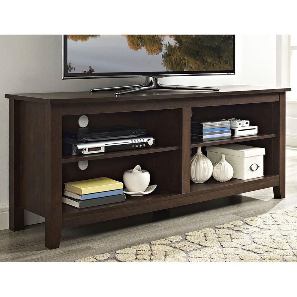 Walker Edison 58" TV Stand in Brown, , large
