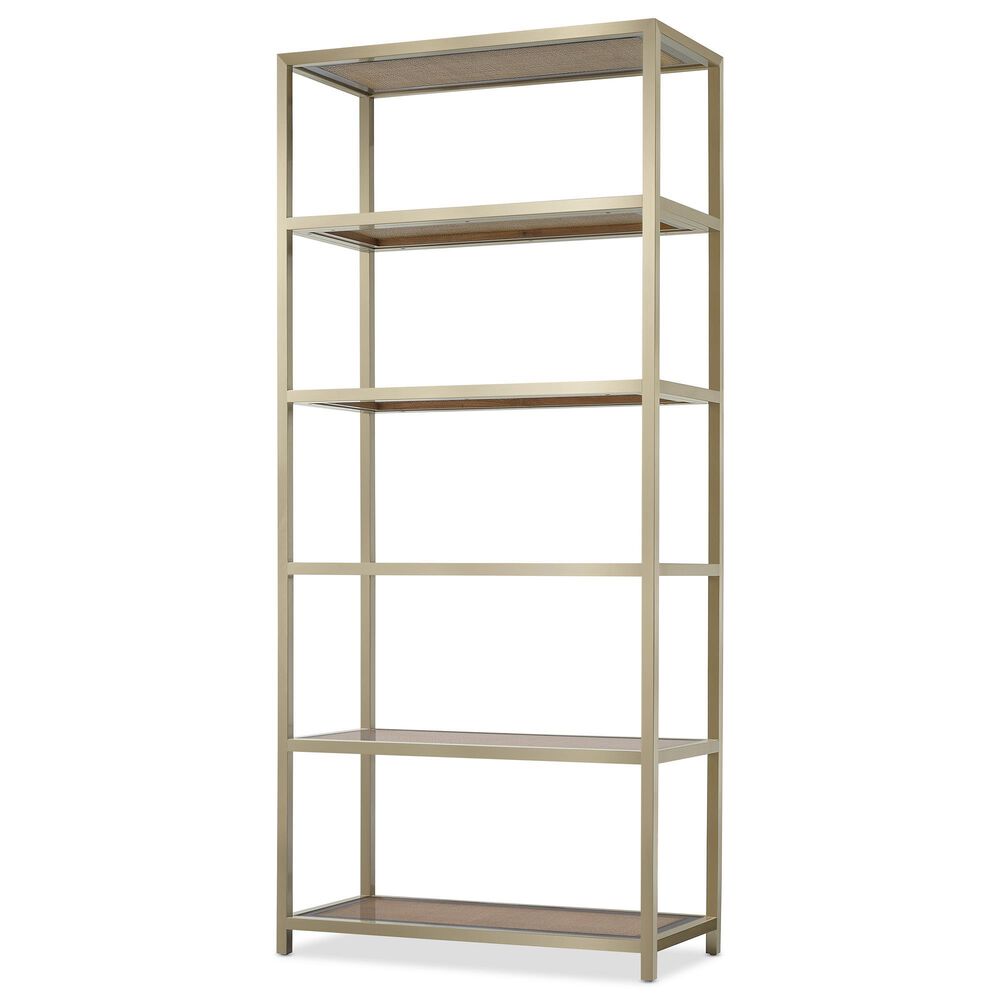 Hooker Furniture Melange 5-Shelf Raising Cane Etagere in Silver, , large