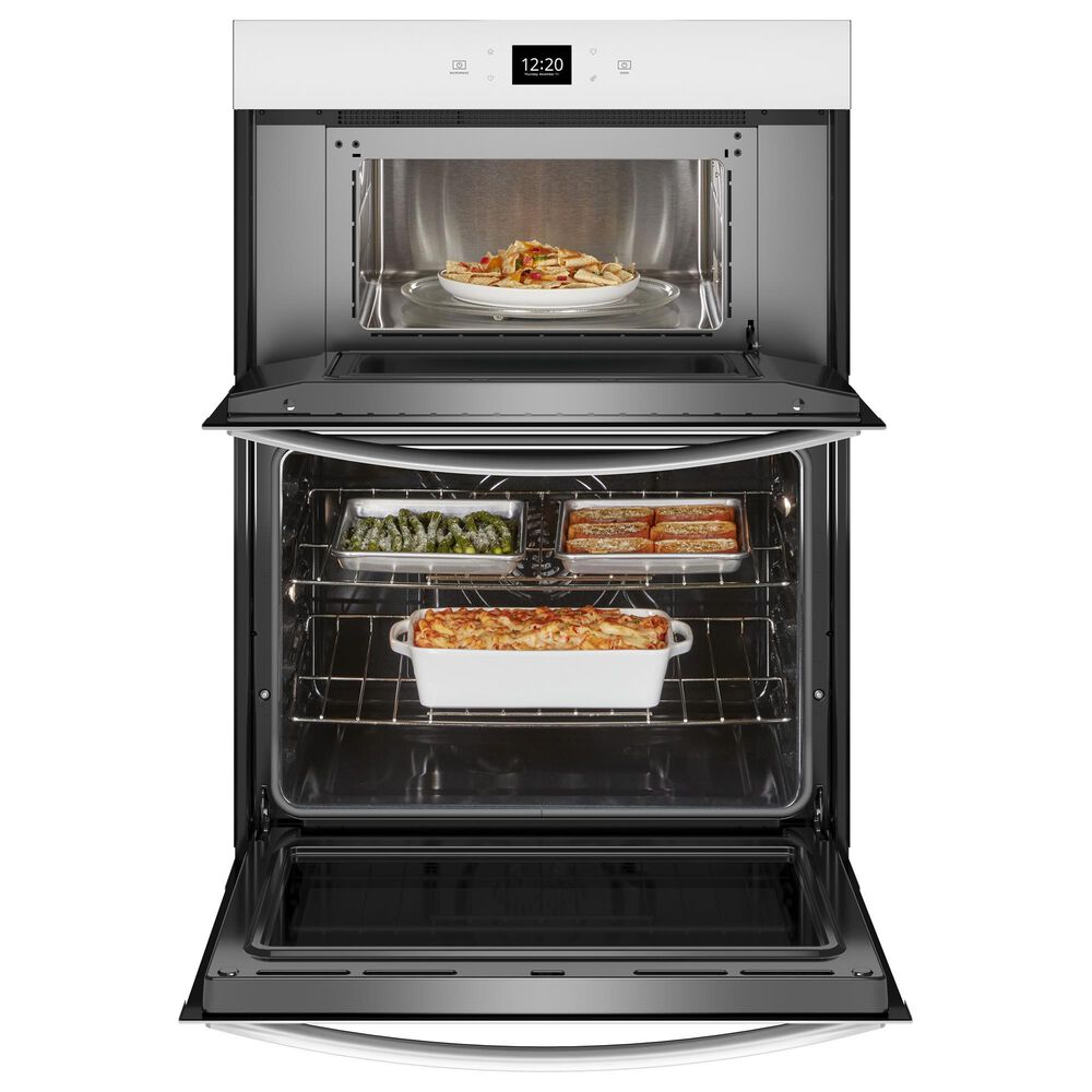 Whirlpool 30&quot; Smart Built-In Electric Combination Wall Oven with Air Fry in White, , large