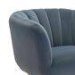 Zuo Modern Deco Accent Chair in Gray Velvet, , large