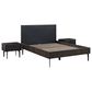 Blue River Cross 3 Piece Queen Bed Set in Dark Gray, , large