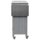 Hearth and Haven Outdoor Kitchen Island Cart with Stainless Steel Top and Lockable Wheels in Gray, , large