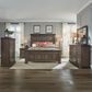 Liberty Furniture Big Valley 5-Piece Queen Panel Bedroom Set in Brownstone, , large