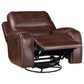 Steve Silver Keily Manual Swivel Glider Recliner in Brown, , large
