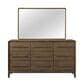 Sterling Timber Elure Rectangular Wood Dresser Mirror in Latte, , large