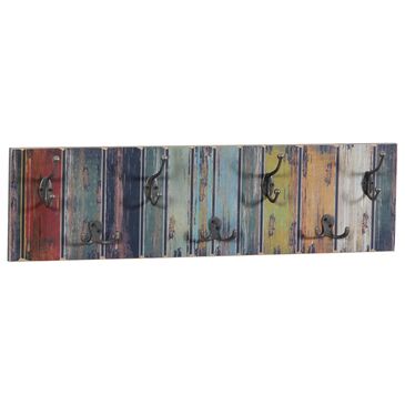 Maple and Jade 28" x 8" Wall Hook in Distressed Multicolor, , large