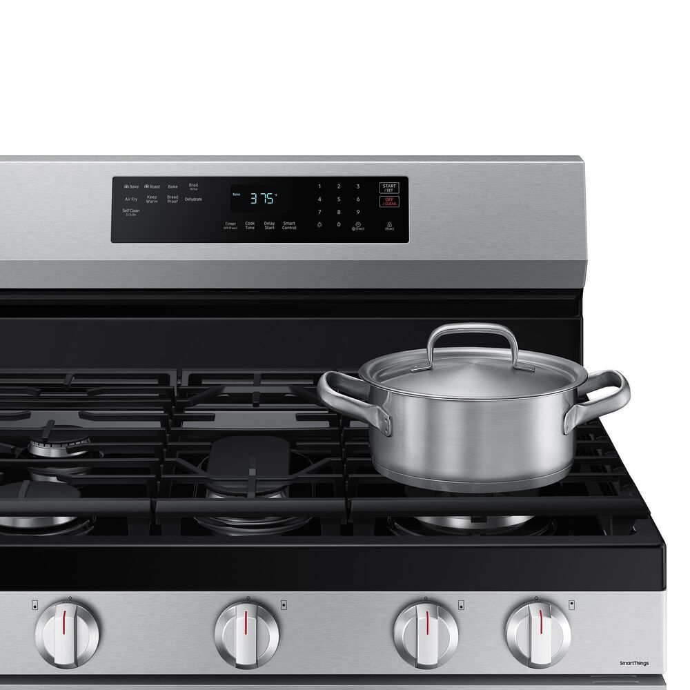 Samsung 6 Cu. Ft. Freestanding Gas Range with Wi-Fi and Air Fry in Stainless Steel, , large