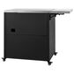 Hearth and Haven Patio Serving Cart in Matte Black, , large