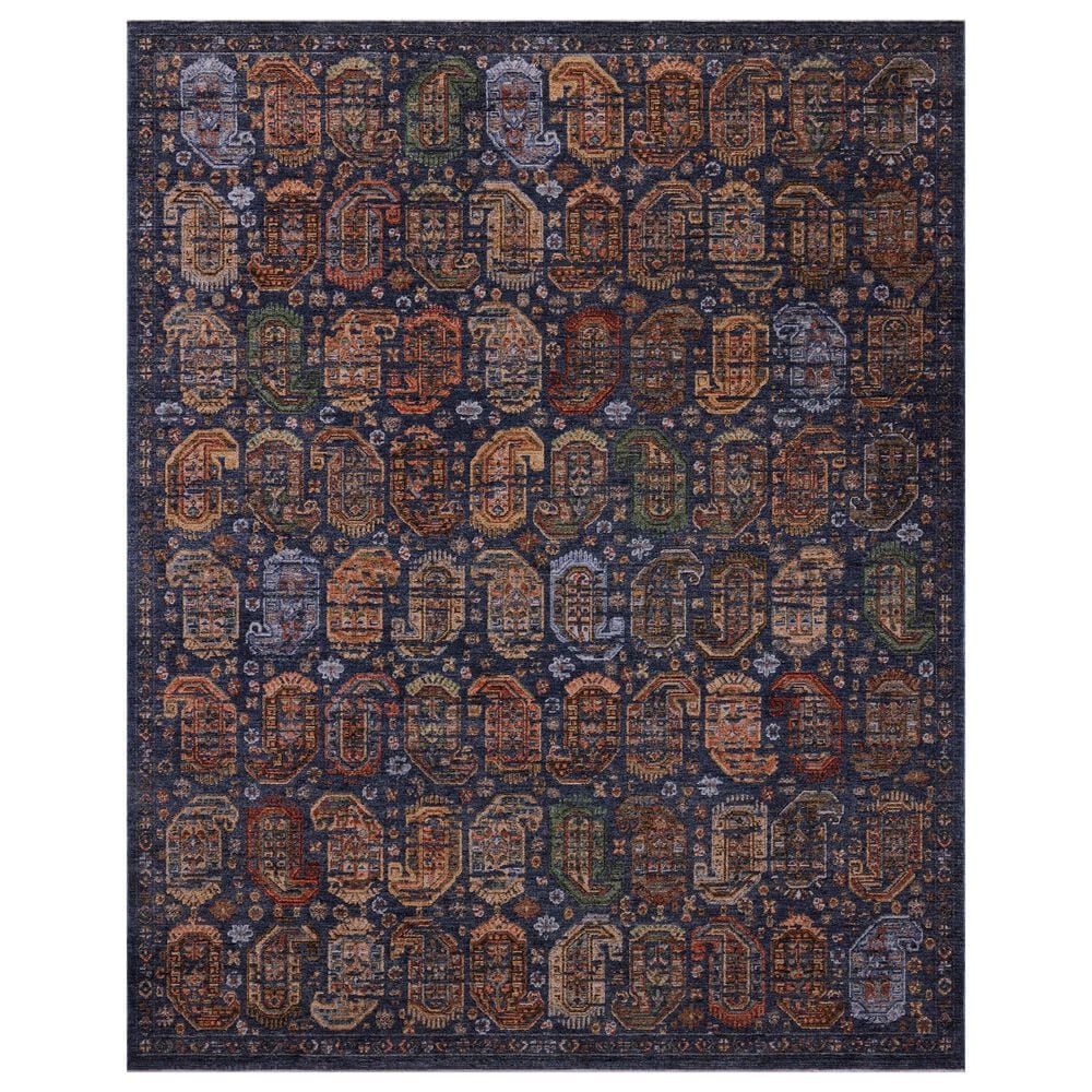 Loloi Winchester Navy and Multicolor 2"3" x 3"10" Area Rug, , large