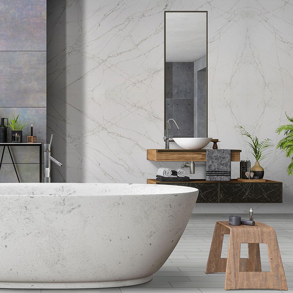 NFM Custom Countertops Calacatta Viraldi 3cm Quartz Countertop, , large